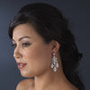 Celebrity Style Silver Clear AB Chandelier Bridal Wedding Earrings E 943