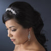 Light Blue Vintage Dangle Bridal Wedding Earrings E 947