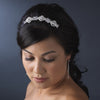 * Magnificent Silver Bridal Wedding Hair Comb w/ Rhinestones & Swarovski Crystals 8272