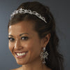 Anitque Silver Clear Bridal Wedding Tiara HP 179