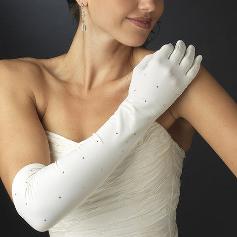 Rhinestone Bridal Wedding Gloves 2231