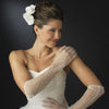 Sheer Bridal Wedding Glove with Scattered Pearls GL7002-12A