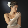 Sheer Bridal Wedding Glove with Scattered Pearls GL7002-12A