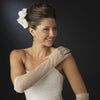 Sheer Rhinestone Bridal Wedding Glove GL7004-12A