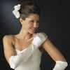 Above Elbow Formal Bridal Wedding Matte Satin/Satin Gloves