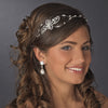 Silver Clear Bridal Wedding Headband Headpiece 2836
