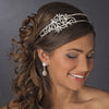 2 Row Crystal Side Accented Bridal Wedding Headband 424