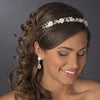 Ivory Pearl & Rhinestone Flower Bridal Wedding Headband 485