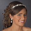 Ivory Pearl & Rhinestone Flower Bridal Wedding Headband 485