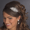 Silver Clear Bridal Wedding Headband Headpiece 621