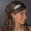 Silver Clear Bridal Wedding Headband Headpiece 621