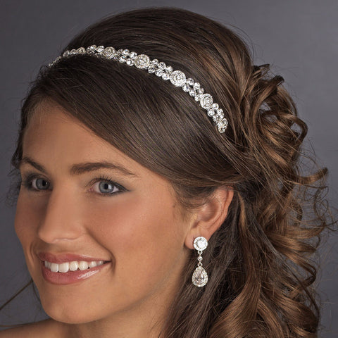 Channel Inspired Rhinestone Bridal Wedding Headband HP 623