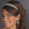 * Silver Plated Bridal Wedding Tiara HP 6248