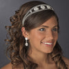 * Silver Clear Rhinestone Vintage Headpiece Bridal Wedding Tiara HP 625