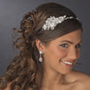 Beautiful Crystal Side Accented Bridal Wedding Headpiece Bridal Wedding Headband HP 626