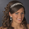 * Fabulous Silver Clear Crystal Floral Bridal Wedding Headband 84155