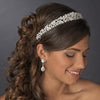 Majestic Silver Clear CZ Bridal Wedding Tiara 9821