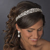 Majestic Silver Clear CZ Bridal Wedding Tiara 9821