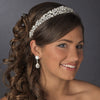 Majestic Gold or Silver Clear CZ Bridal Wedding Tiara 9821