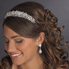 Silver Clear Swarovski Crystal Bridal Wedding Headband Headpiece 9992