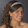 Silver Clear Swarovski Crystal Bridal Wedding Headband Headpiece 9992