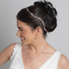 Light Gold Clear Crystal & Rhinestone Bridal Wedding Vine Headband 10008