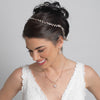 Silver Clear Crystal & Rhinestone Bridal Wedding Vine Headband 10008