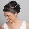 Light Gold Clear Crystal Bridal Wedding Hair Headband Jewelry Necklace 10010