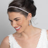 Silver Clear Rhinestone Bridal Wedding Ribbon Headband 2722