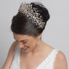 Rhodium Clear Rhinestone Handmade Wired Bridal Wedding Tiara 6349