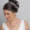 Rose Gold Clear Rhinestone Bridal Wedding Hair Vine Bridal Wedding Headband 6352