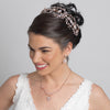 Rhodium Clear Rhinestone Handmade Wired Bridal Wedding Headband 6352