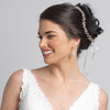 Silver Rhinestone & Swarovski Crystal Bead Vine Ribbon Bridal Wedding Headband 6439