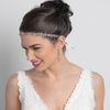 Silver Rhinestone & Swarovski Crystal Bead Vine Ribbon Bridal Wedding Headband 6439