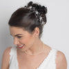 Crystal & Pearl Bridal Wedding Flower Bridal Wedding Hair Vine Bridal Wedding Headband Headpiece 8453