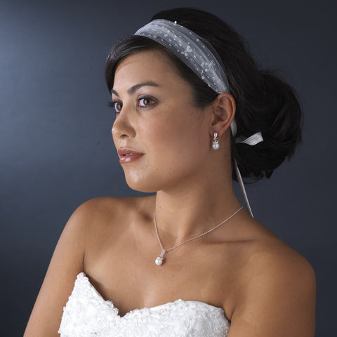 * Simply Beautiful Netting Bridal Wedding Headband HP 004