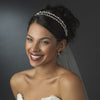 Silver Light Amethyst Cubic Zirconia Bridal Wedding Earrings E 2845