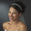 Bridal Wedding Vine Bridal Wedding Tiara HP 1003 Gold Clear