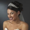 Royal Rhinestone Crown Bridal Wedding Tiara in Radiant Silver 167