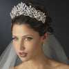Silver Clear Rhinestone Floral Bridal Wedding Royal Bridal Wedding Tiara Headpiece 18693