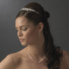 Crystal Accenting Bridal Wedding Necklace & Earring Bridal Wedding Jewelry Set NE 1978