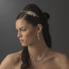 Gold Double Rhinestone Bridal Wedding Headband with Crystal Ornate Side Accent HP 2913