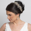 Light Gold Clear Crystal & Rhinestone Bridal Wedding Tiara Headpiece 4988