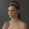 Swarovski Crystal Bead & Pearl Dangle Bridal Wedding Earrings 8353