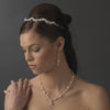 * Wavy Freshwater Pearl & Crystal Bridal Wedding Headband HP 6418