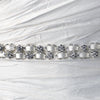 Fabulous Ivory & Clear Crystal Ribbon Bridal Wedding Headband 6470