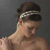 Stunning Simple Crystal Flower Bridal Wedding Ribbon Bridal Wedding Headband HP 6472