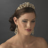 Silver Clear Bridal Wedding Chandelier Bridal Wedding Earrings E 8319