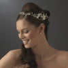 Elegant Vintage Bridal Wedding Hair Vine with Side Accents HP 7711