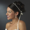 Graceful White or Ivory Pearl Greek Stefana Wedding Crowns 8015